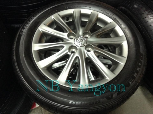 ล้อแม็ก vios วีออส รมดำแท้ ขอบ 15 พร้อมยาง 185-60-15