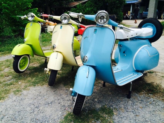 รับสั่งทำ Vespa และบริการหลังการขาย ร้าน Pong_Motor_Classic รับซ้อม ปะผุ ผ่นสี ขายซาก บริการครบวงจร