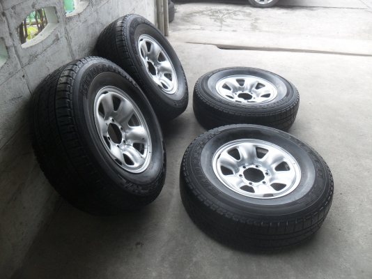 ล้อกะทะ 16นิ้ว 6รู พร้อมยาง สวยๆ 4 ล้อ ราคา 6900 บาท