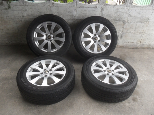 ล้อแม็ก 17นิ้ว 5รู114 เชฟ พร้อมยาง สวยๆ 4 ล้อ ราคา 7900 บาท