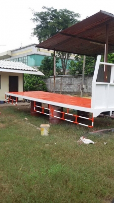 กระบะพื้นเรียบ ยาว 7.20 กว้าง 2.48 เหล็กหนาคับ