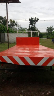 กระบะพื้นเรียบ ยาว 7.20 กว้าง 2.48 เหล็กหนาคับ