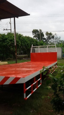 กระบะพื้นเรียบ ยาว 7.20 กว้าง 2.48 เหล็กหนาคับ