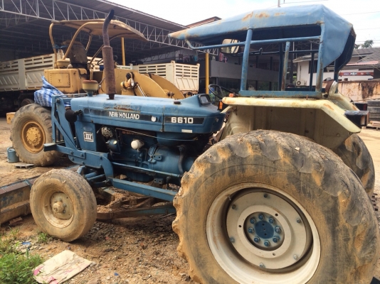 รถไถFORD6600 เครื่องT6 เล่มทะเบียน มีดันหน้า รถสภาพดี พร้อมใช้ เครื่องแน่นๆ