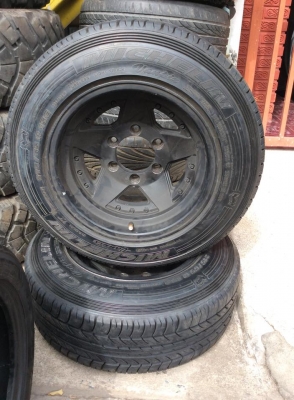 ล้อกระทะ พร้อมยาง มิชลิน 1คู่ สำหรับกระบะบรรทุก