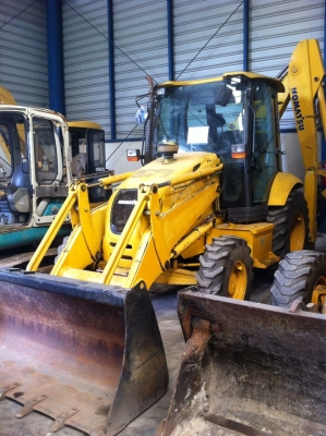 หน้าตักหลังขุด  Komatsu WB93-5 #F52148 2007y โทร 098-858-5524 สามภพ ครับ