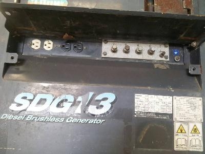 SDG13S # 1393A60054 : เครื่องปั่นไฟ 10.5/13Kva. T.กุ้ง: 081-3062283