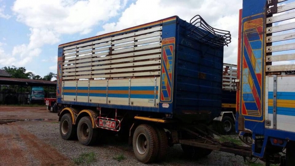 ขายรถสิบล้อ  HIno MEGa FM 320 ปี 49 คอกเกษตรดั้ม มิเนียม พ่วงแม่ลูก