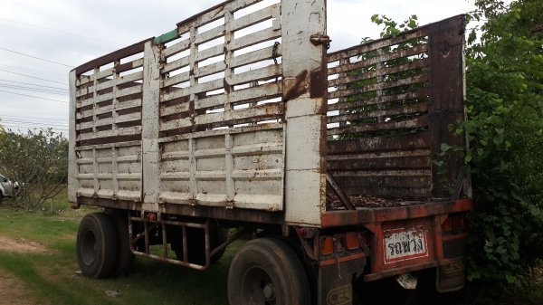 ขายด่วนลูกพ่วงสองเพลาไม่ดั้มปี47ยาว6เมตรสภาพพร้อมใช้ราคาเบาๆโทร0843923995