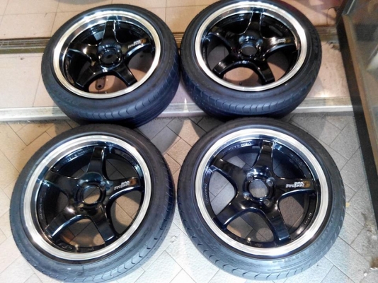 ล้อขอบ16 กว้าง7 4รู100 ล้อสวย สีเดิม ไม่เคยซ่อม พร้อมยาง 195/45/16 ดอกเพียบ ชุดนี้ราคา 8,900