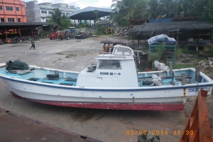 เรือประมง Yanmar 25 ฟุต เครื่องยนต์ดีเซล 4 สูบ เรือประมง Yanmar 25 ฟุต เครื่องยนต์ดีเซล 4 สูบ