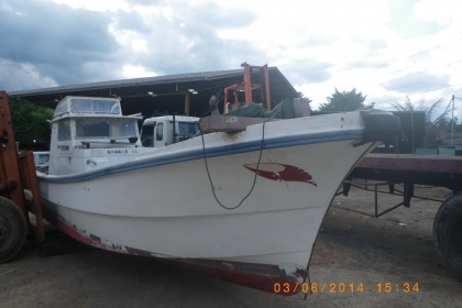 เรือประมง  Yanmar 25 ฟุต เครื่องยนต์ดีเซล 4 สูบ