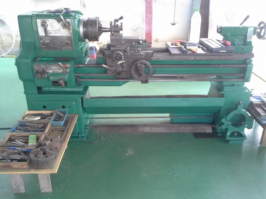 เครื่องกลึง 6 ฟุต ขายถูกๆ 67,000 บาท SUNSHING JT-1000A เกียร์บล็อค 3 เพลา พร้อมมีเบรค ใช้ไฟบ้าน พร้อมใช้งาน