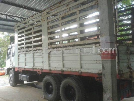 รถบรรทุก 10 ล้อรั้วเหล็ก ISUZU FVM 230 EURO 2 195 แรง รถบรรทุก 10 ล้อรั้วเหล็ก ISUZU FVM 230 EURO 2 195 แรง