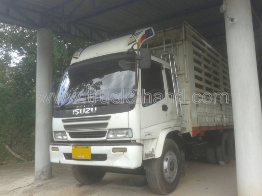 รถบรรทุก 10 ล้อรั้วเหล็ก ISUZU FVM 230 EURO 2 195 แรง รถบรรทุก 10 ล้อรั้วเหล็ก ISUZU FVM 230 EURO 2 195 แรง