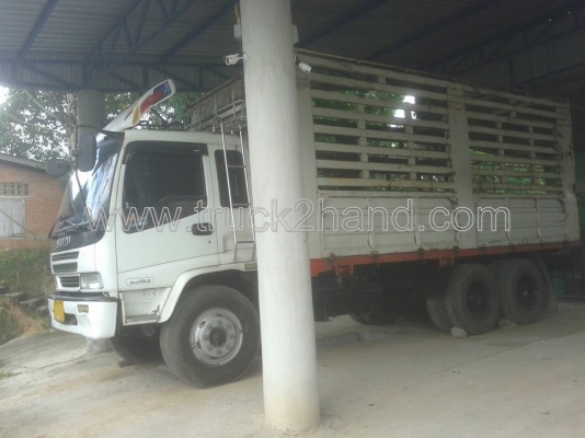 รถบรรทุก 10 ล้อรั้วเหล็ก ISUZU FVM 230 EURO 2 195 แรง รถบรรทุก 10 ล้อรั้วเหล็ก ISUZU FVM 230 EURO 2 195 แรง