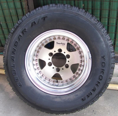 ใครหาล้ออะไหล่..ผมมีล้อ DEERFIELD ขอบ16มือสอง Japanแท้ พร้อมยาง Yokohama 275-70-16 1 วง