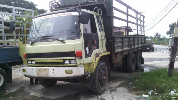 ISUZU.10ล้อร๊อคกี้-เพลาเดียว-เครื่อง6BD1-กะบะยาว7เมตร.ครัชซีสวยครับราคา.395.000.บ