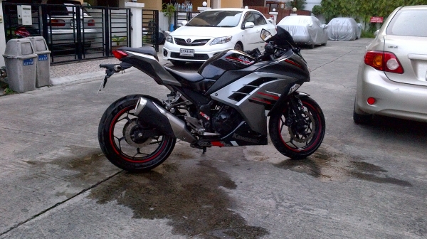 ninja 250 2013 แสนถ้วน 100000 บาท