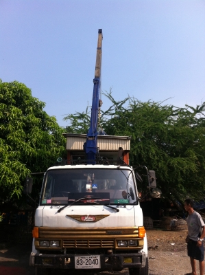 ขายรถ 6 ล้อ  HINO  ติดเอี้ยบเครน 3 ตัน    TADANO  ยาว  6.3 เมตร