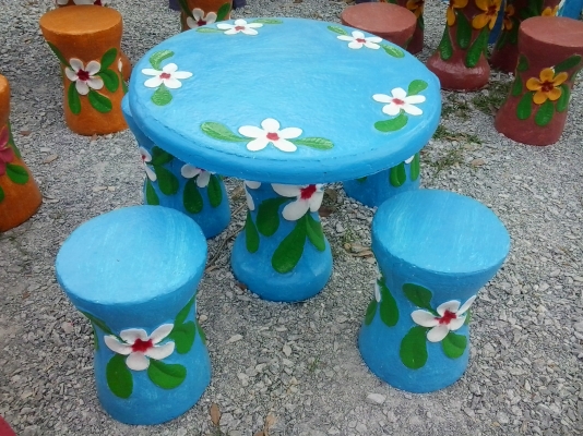 ขายแบบหล่อชุดโต๊ะลายดอกลีลาวดี