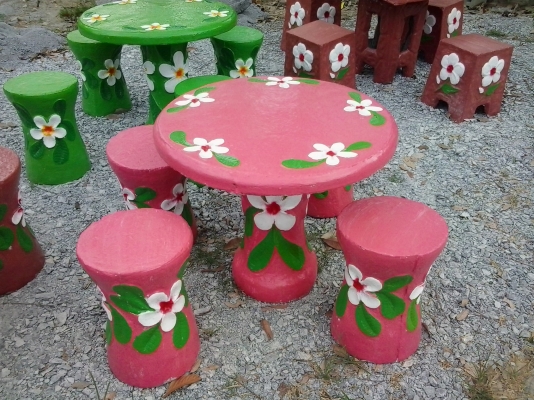 ขายแบบหล่อชุดโต๊ะลายดอกลีลาวดี