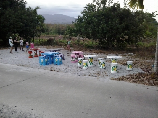 ขายแบบหล่อชุดโต๊ะลายดอกลีลาวดี