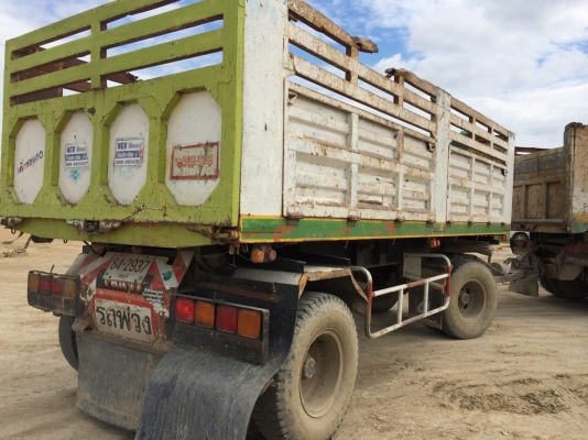 ขายสิบล้อดั้มพ่วงแม่ลูกISUZU FXZ13NFYเครื่องPO9C315แรงติดNGV8ถัง