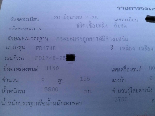 รถบรรทุก 6 ล้อดัมพ์ ยี่ห้อ HINO รุ่น FD174B ขนาด 195 แรงม้า รถบรรทุก 6 ล้อดัมพ์ ยี่ห้อ HINO รุ่น FD174B ขนาด 195 แรงม้า