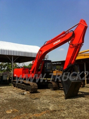 รถแบคโฮ ยี่ห้อ HITACHI มีเล่มทะเบียน ปีจดทะเบียน 2555 รุ่น EX200-3