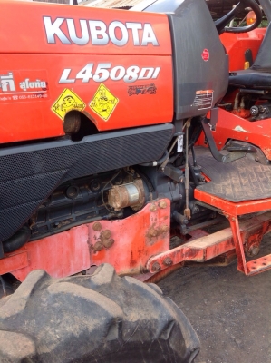 แทรกเตอร์คูโบต้า 4508 di สภาพดีมากเดิมๆทั้งคัน มีผานดันหน้า และผานหลัง