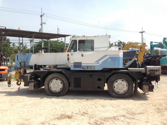 โปรโมชั่นส่งท้ายปี เครน 4ล้อ 8ตัน TADANO TR80M-1 ขาไขว้( X-Type) นำเข้าจากญี่ปุ่น 090-986-2521