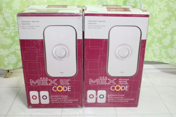 เครื่องทำน้ำอุ่นยี่ห้อMEX รุ่น code 3C เป็นของใหม่ครับไม่เคยใช้งาน เครื่องทำน้ำอุ่นยี่ห้อMEX รุ่น code 3C เป็นของใหม่ครับไม่เคยใช้งาน