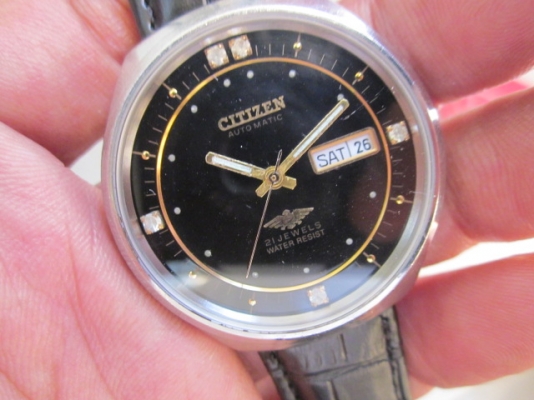 +++++ CITIZEN หน้าดำหลักเพชร +++++