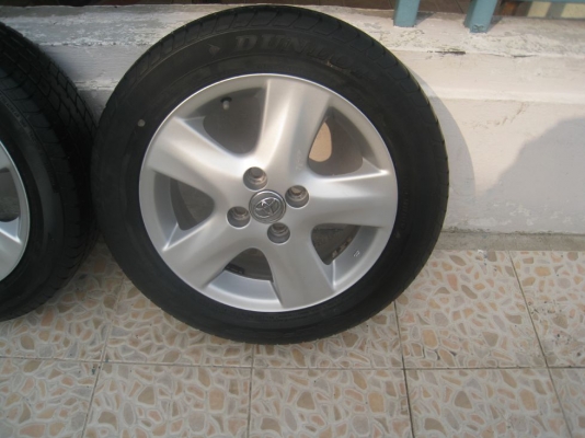 ขายล้อแม็กเดิม TOYOTA VIOS 15" 4/100 +ยางปี10 (081-3747940)