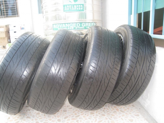 ขายล้อแม็ก Lenso es6 17"x7.5" et 42 5รู 114 + ยางปี 11 (081-3747940)