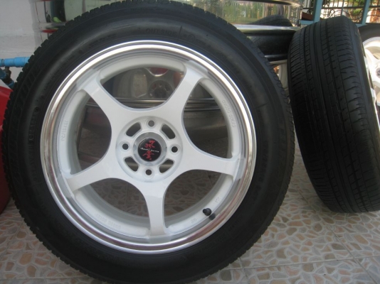 ขายล้อแม็ก ADVANTI racing 15"x6.5" et 38 4รู 100+ยางปี11 (081-3747940)