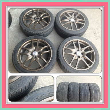 ขายแม็กมือ2 Moduloขอบ 17 4รู100+ยาง ราคา 7500 บ ถูกๆๆ