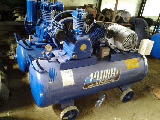 ปั๊มลม puma มือ2 สภาพ เนี๊ยบมากๆ ขนาดความจุถัง 280 ลิตร ทำลมได้สูงสุด 14 บาร์ ไฟ 3 เฟส รับประกัน6เดือน สินค้าอยู่พุทธมลฑลสาย4 สนใจติดต่อ 081-5266979