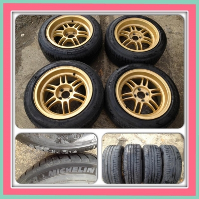 ขายล้อแม็กซ์มือ2 RPF 1 ขอบ15 น กว้าง 8 + ยางปี10 ราคา 11,900 บาทราคาถูก