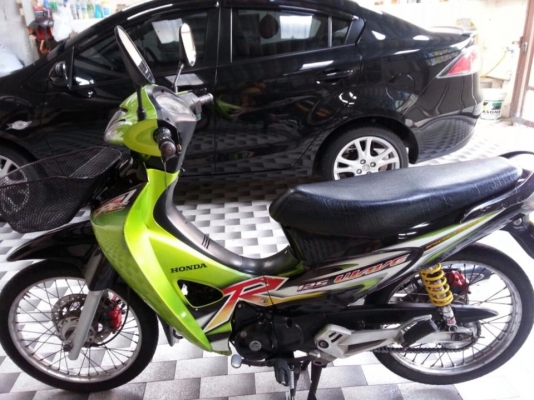 Wave 125 R สี เขียวดำ  ดิส หน้า-หลัง