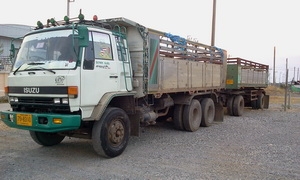 ขายรถ 18 ล้อดัมพ์แม่ลูก ISUZU ROCKY ดัมพ์ 2 เพลา เกียร์ฟูลเลอร์