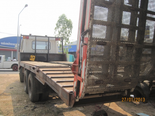 ขายบรรทุกรถเทลเล่อเกี่ยวข้าว10ล้อ1เพลา หัวลากแปลง เป็นเทลเล่อ MITSU FN527TG เครื่องดี คัสชีสสวยครับ