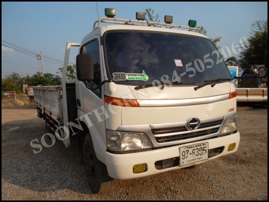 ขายด่วน รถบรรทุก 6 ล้อ HINO DUTROซีรี่ 300 EURO 136 แรง เทอรโบ อินเตอร์ ปี 50 กระบะ 5 เมตร มีลิฟท์ท้าย สภาพเดิมๆ สวย ราคาสุดคุ้ม