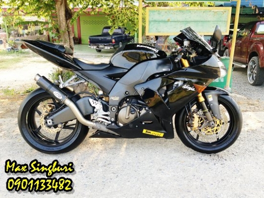 แม็กสิงห์บุรี// kawasaki ZX10 ปี2005 สภาพสวยๆๆพร้อมท่อสูตร อินวอย+สพม+พรบ 225000 ด่วน
