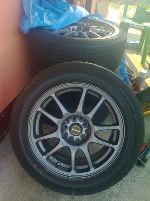 ขายmax japan 5รูขอบ16 ยางเหลือๆ ลดราคา อยากขาย