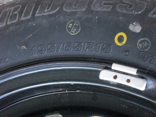ขายล้ออะไหล่พร้อมยางขนาด195/65/15