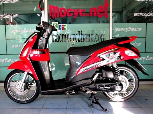 LET'S สีแดงเทา รถเดือน ธันวาคม.ปี 56 ไมล์ 5 พันโล รุ่นใหม่หัวฉีด โปรโมชั่น ของแถม 2 รายการ 18900