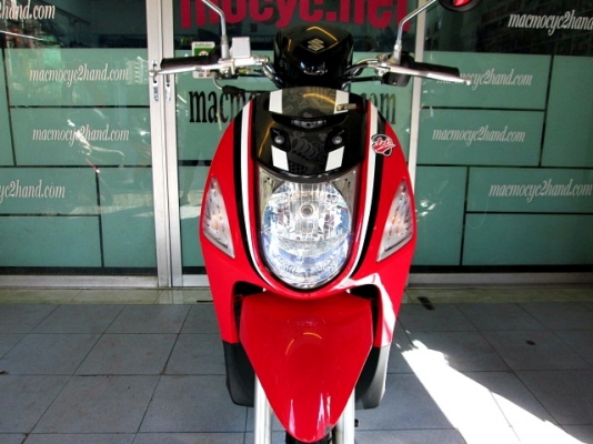 LET'S สีแดงเทา รถเดือน ธันวาคม.ปี 56 ไมล์ 5 พันโล รุ่นใหม่หัวฉีด โปรโมชั่น ของแถม 2 รายการ 18900