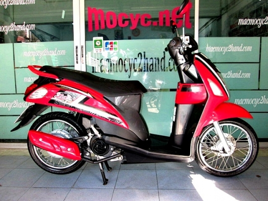 LET'S สีแดงเทา รถเดือน ธันวาคม.ปี 56 ไมล์ 5 พันโล รุ่นใหม่หัวฉีด โปรโมชั่น ของแถม 2 รายการ 18900